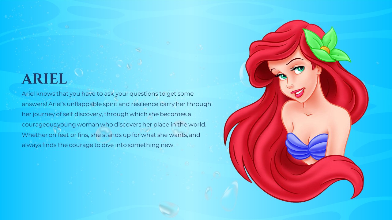 ariel disney princess template