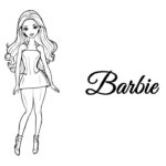 cute barbie coloring pages