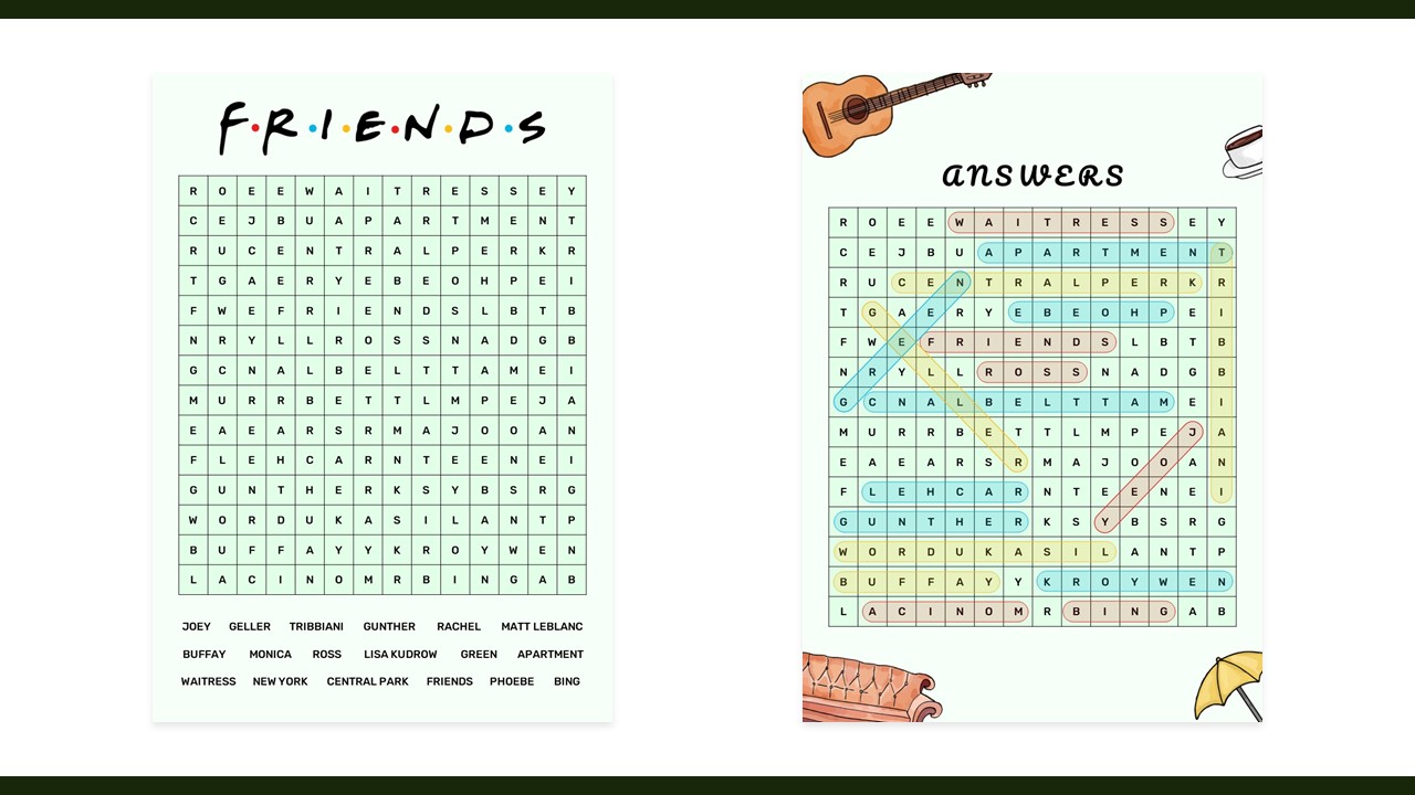 friends game search template