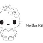 Hello Kitty Coloring Template