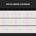 social media table template