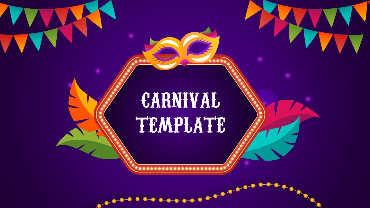 amusing purple carnival template