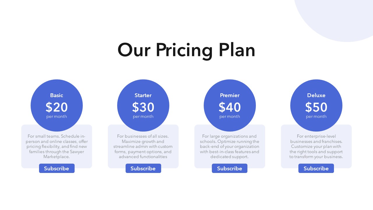 brightwheel pricing plans template