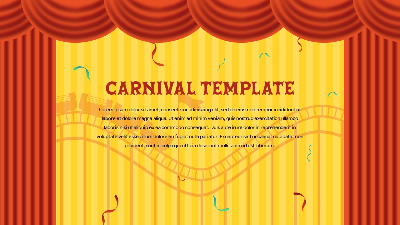 carnival inspired template