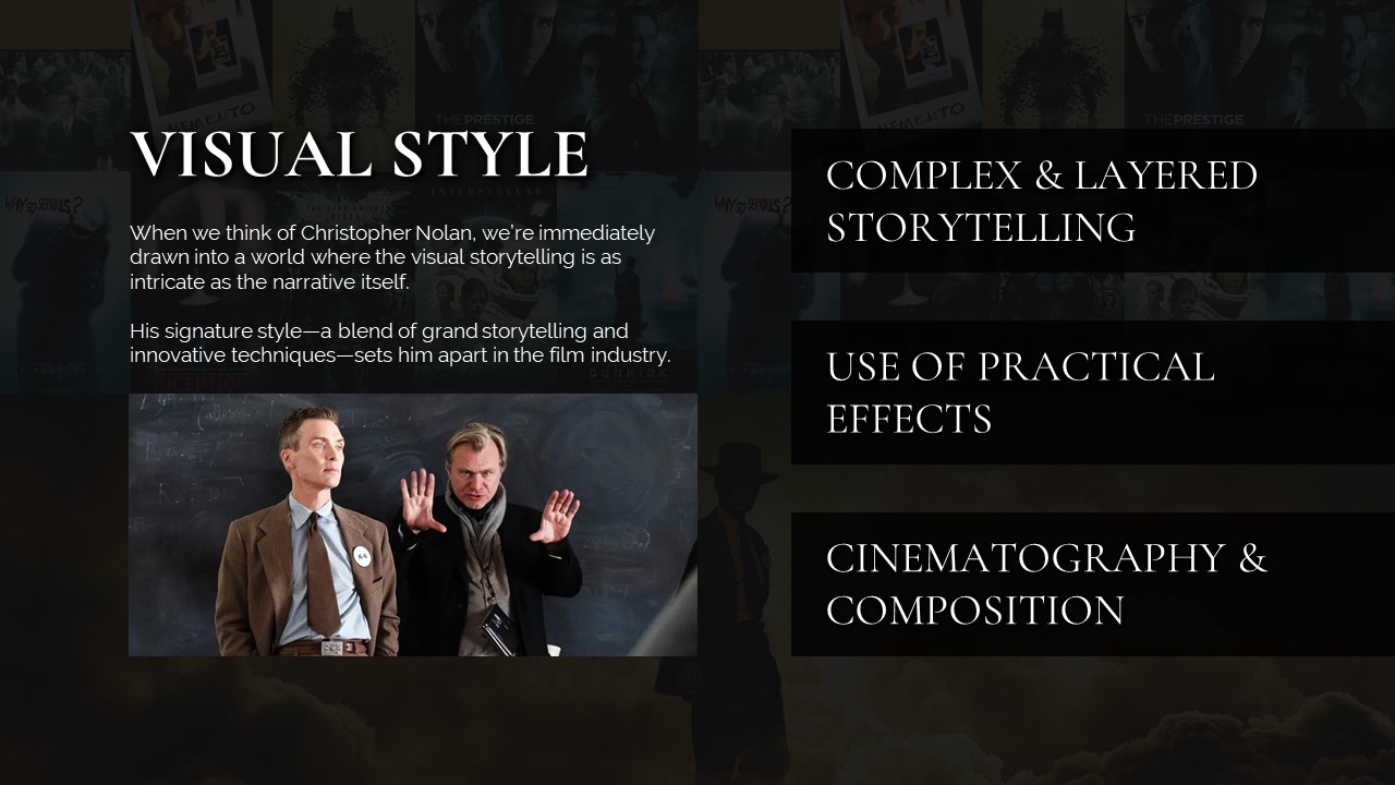 christopher nolan presentation template