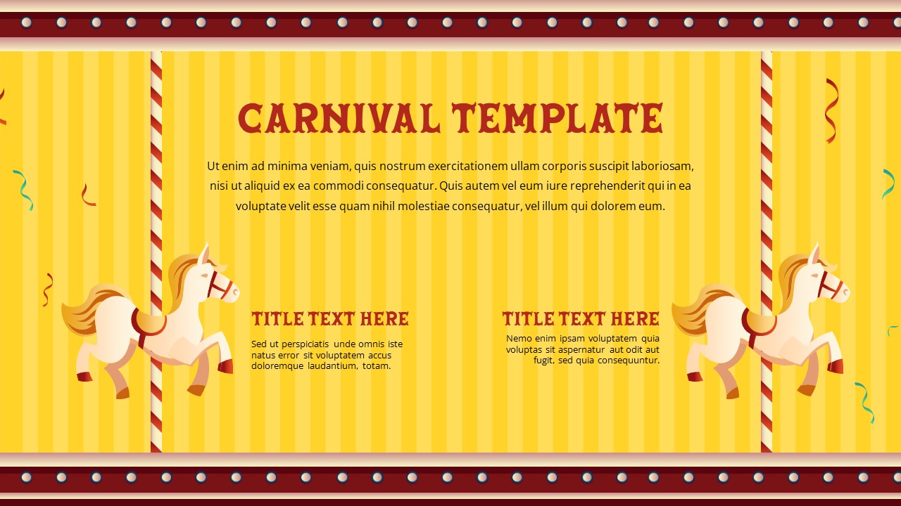 colorful carnival template