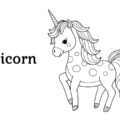 cute unicorn coloring pages