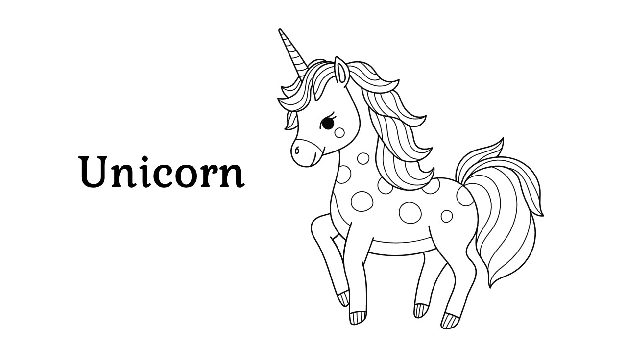 cute unicorn coloring pages