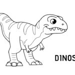 dangerous dinosaur coloring pages