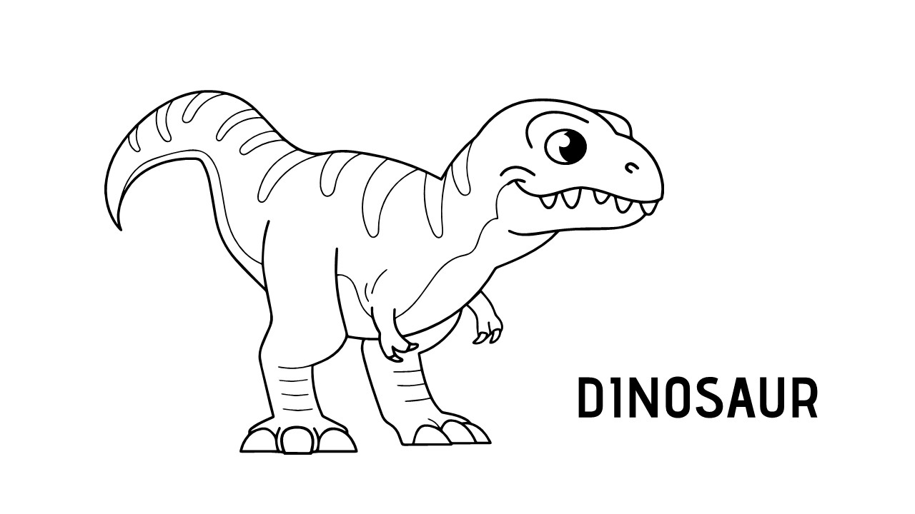 dangerous dinosaur coloring pages