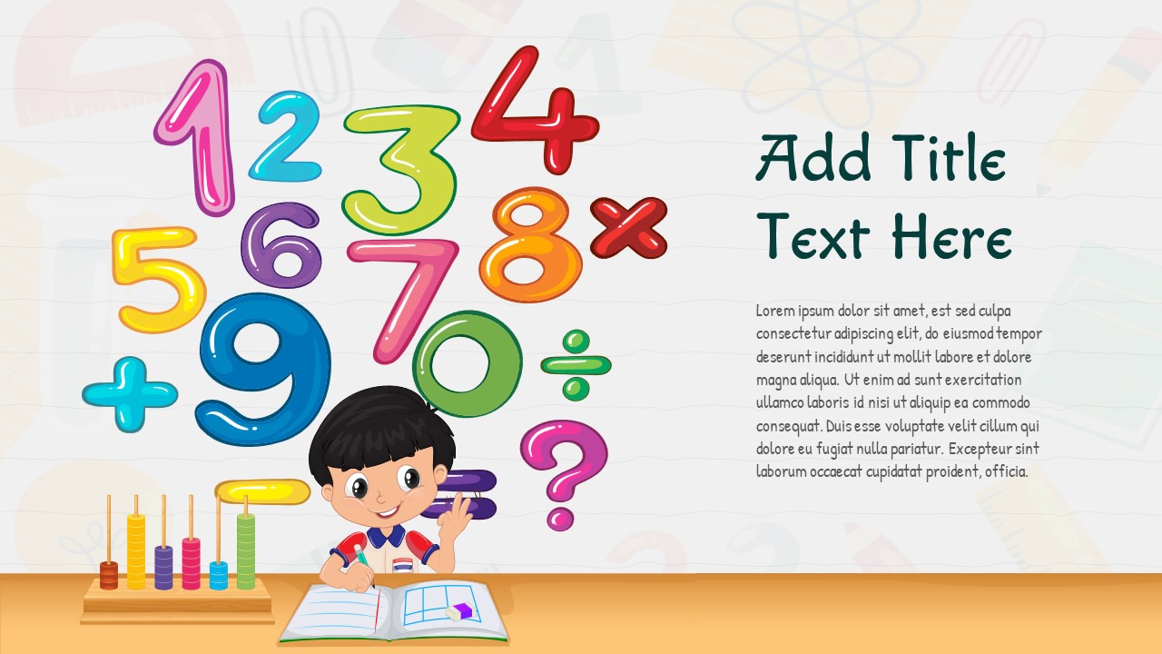 maths powerpoint template