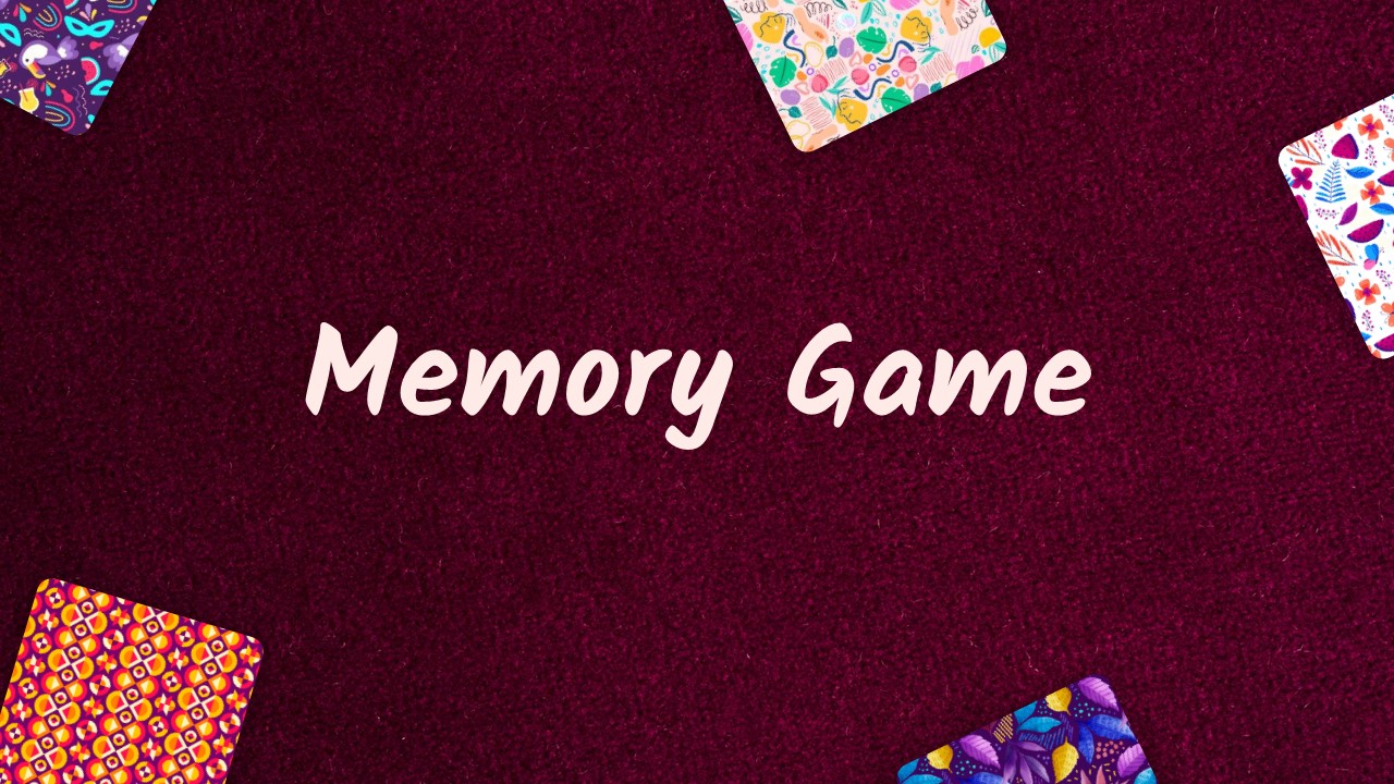 memory game slides