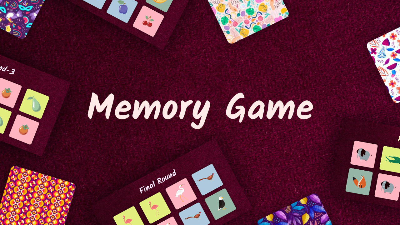 memory game template