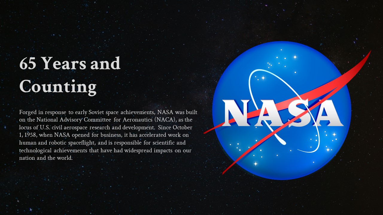 nasa history presentation template