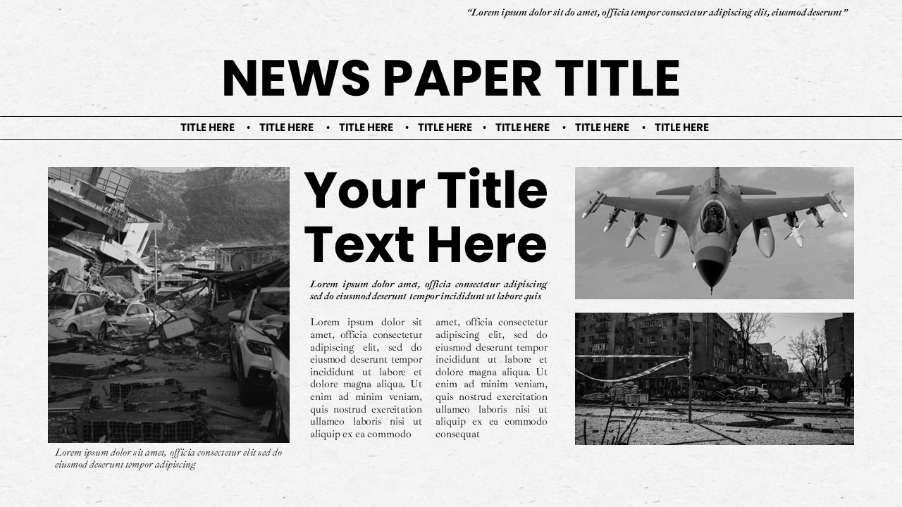 news paper template