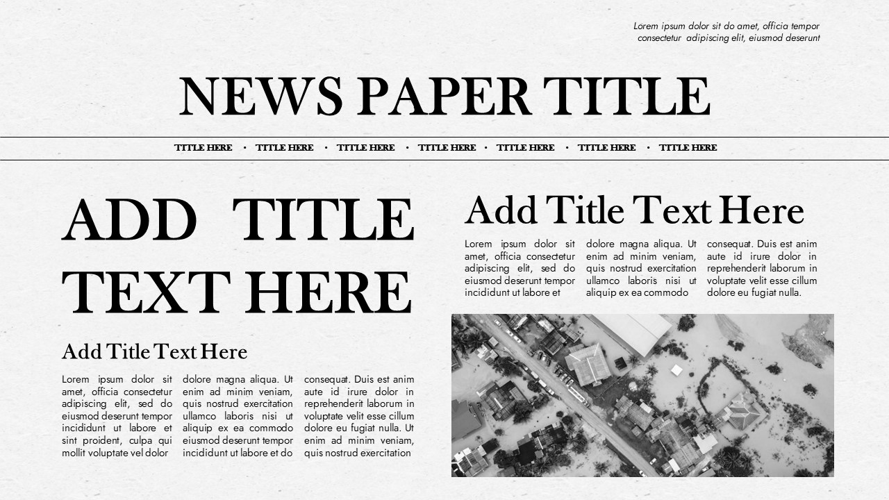 news paper template free