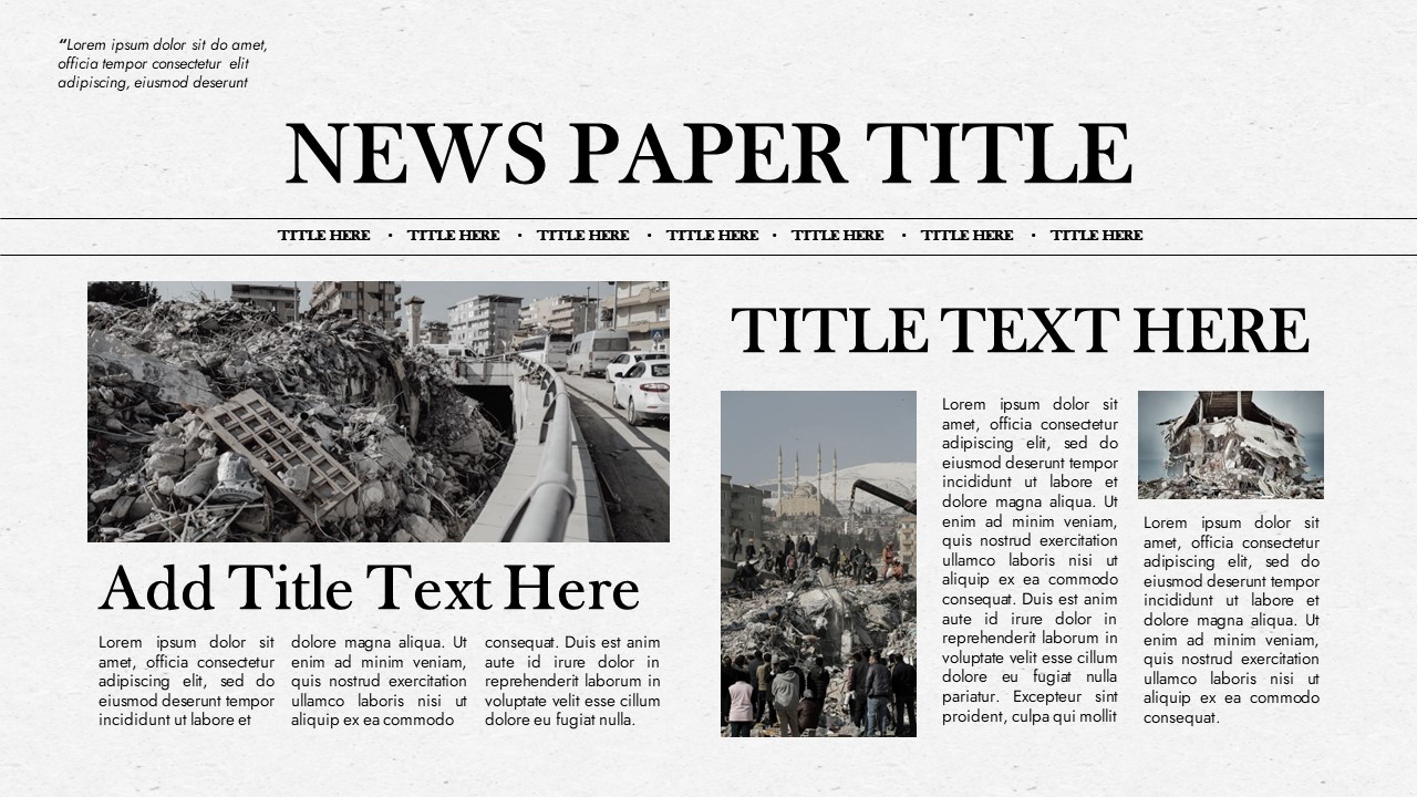 newspaper template