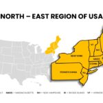 north east America map