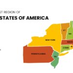 northeastern states map united states