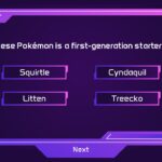 pokemon game quiz template