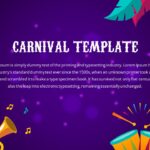 purple theme carnival template