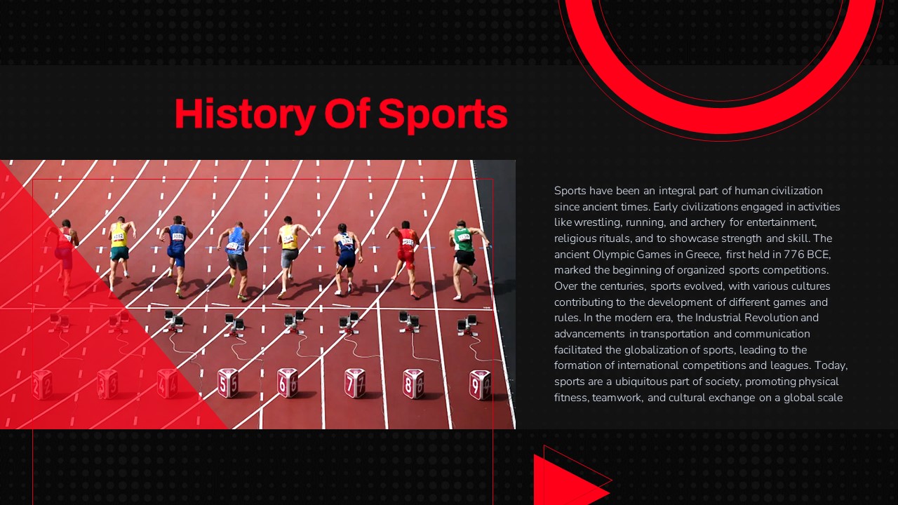 history of sports template