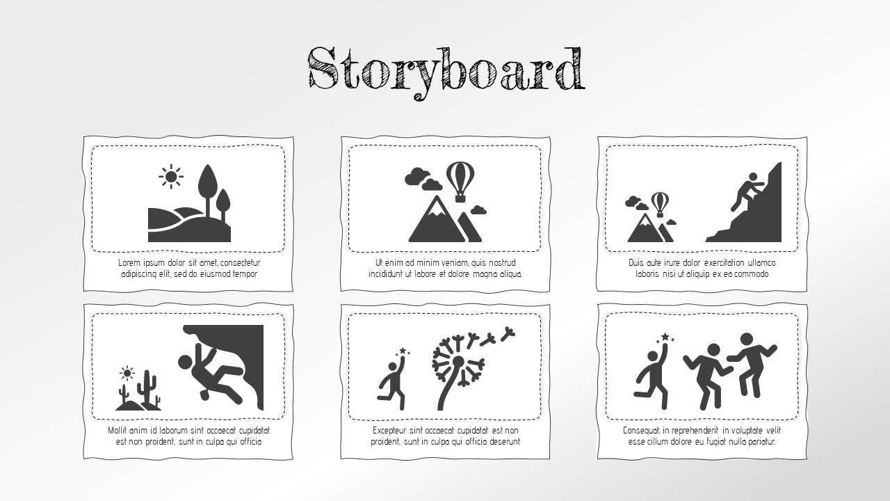 storyboard template