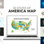 50 states of america map