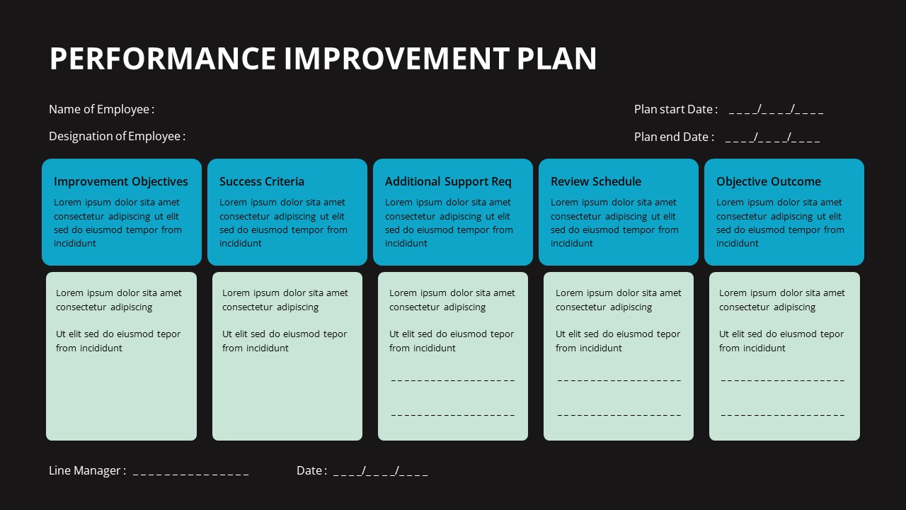 performance improvement infographic template