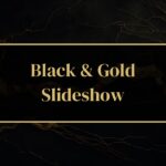 black & gold slideshow template