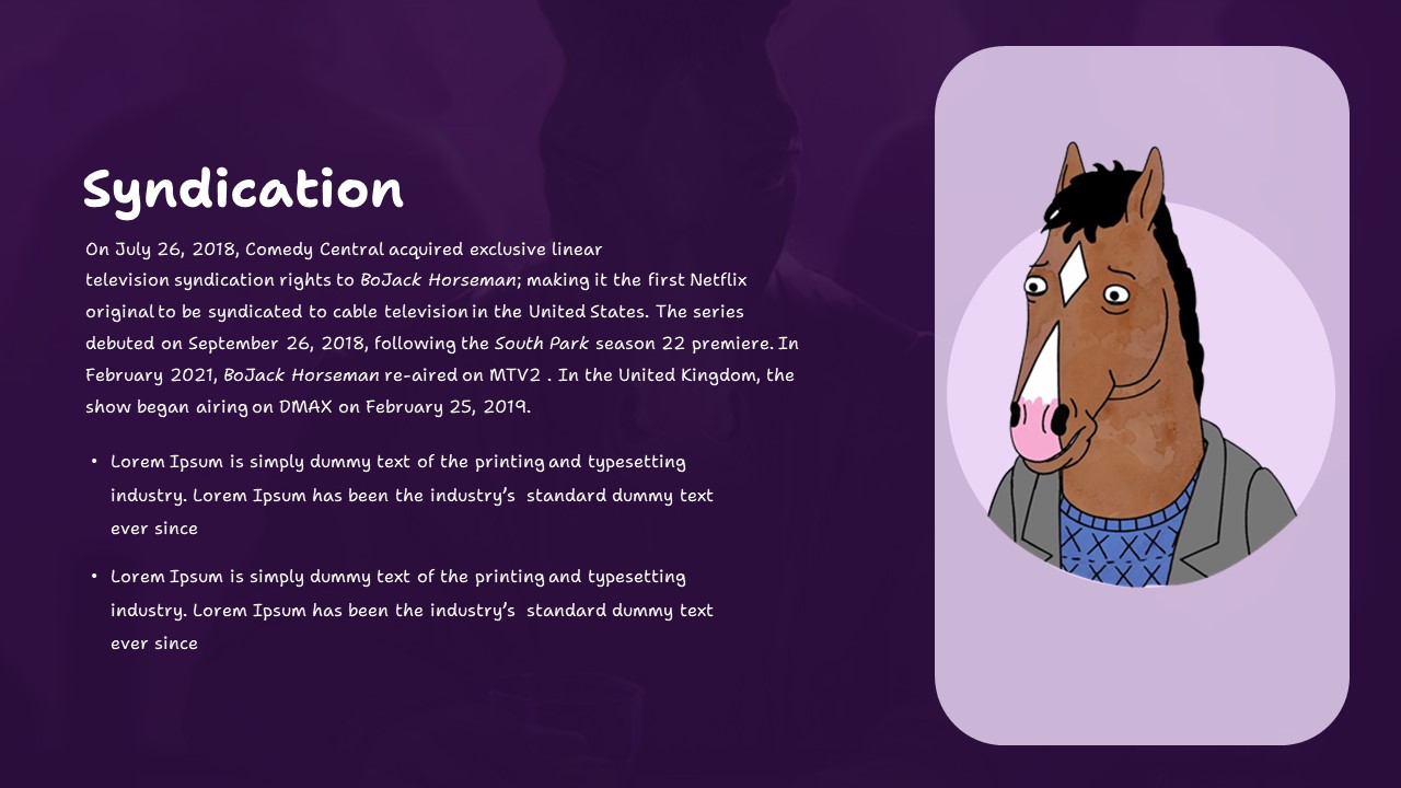 bojack horseman storyline template