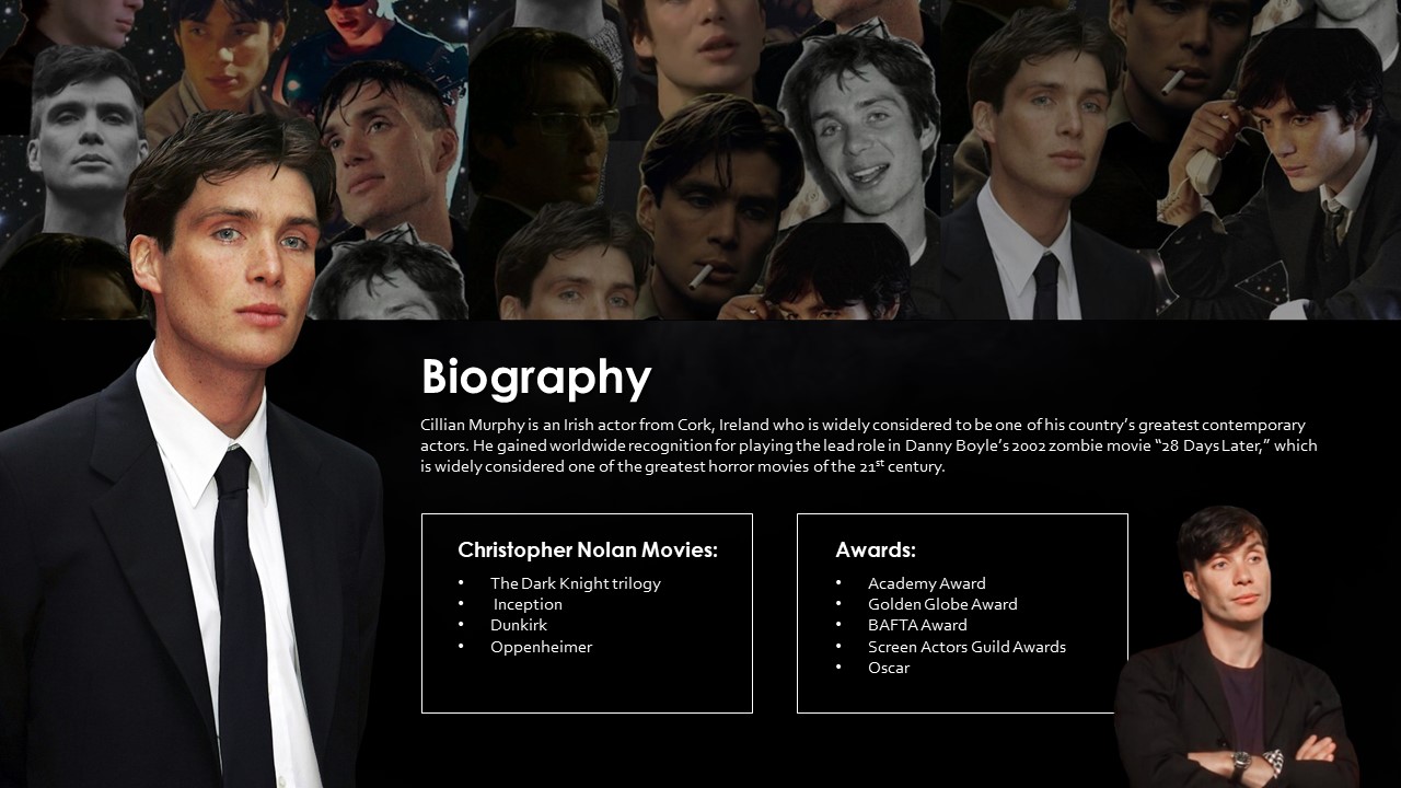 Cillian Murphy Template | Free PowerPoint and Google Slides - SlideChef