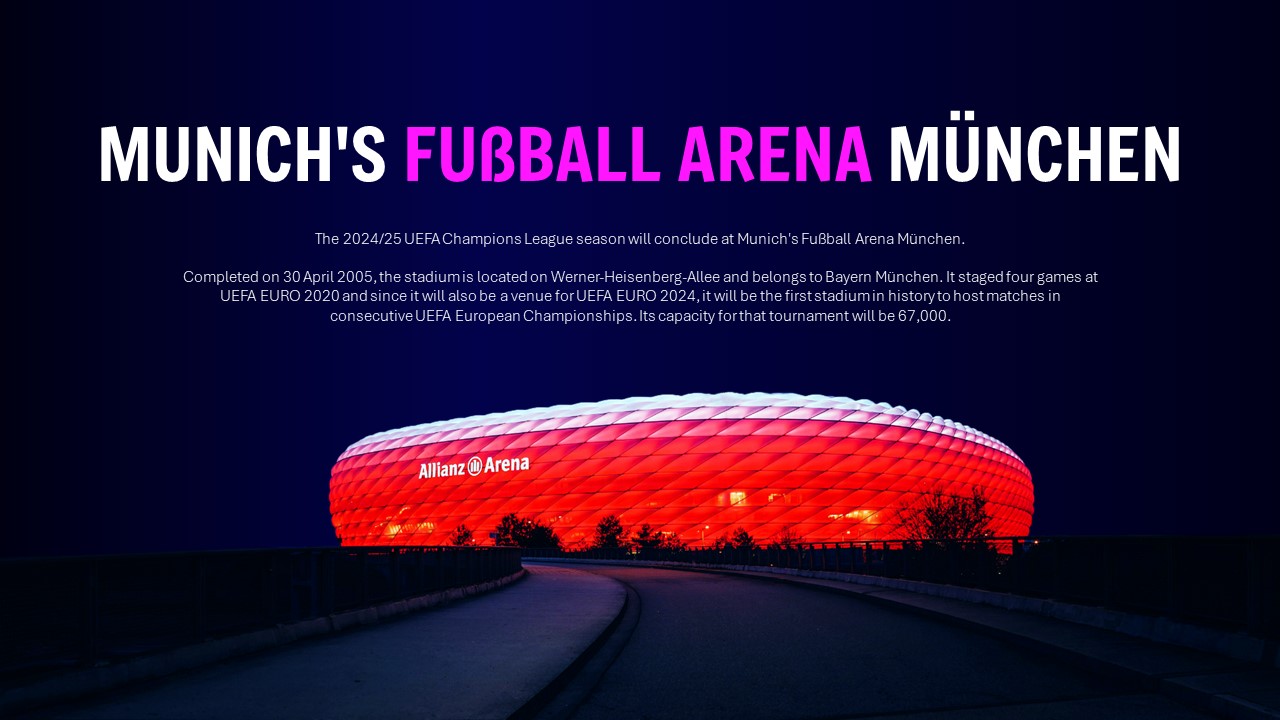 munchen football areana poster