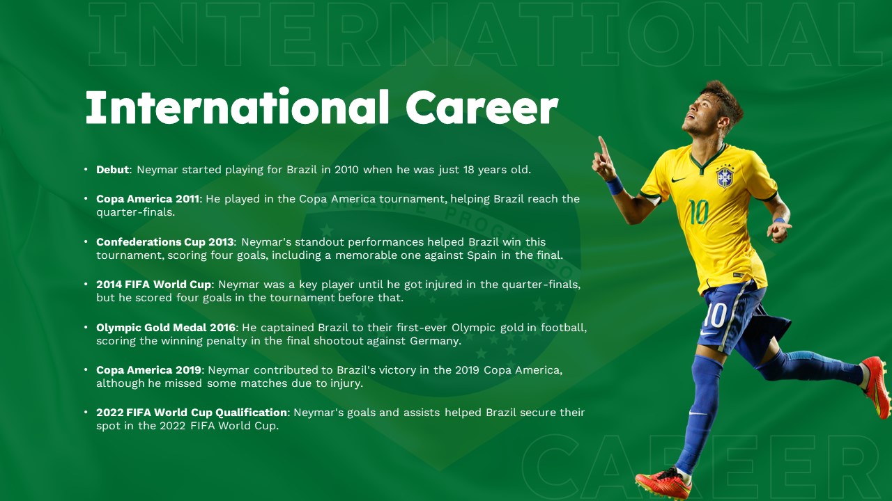 neymar international career