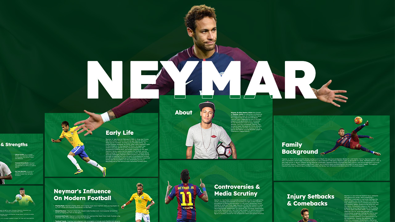 neymar theme template