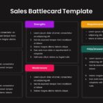 sales battle card presentation template