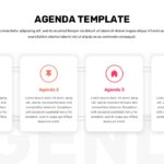 4 Blocks Agenda Template Powerpoint