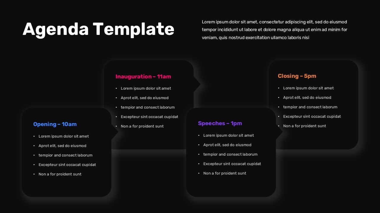 Conference Agenda Template Powerpoint