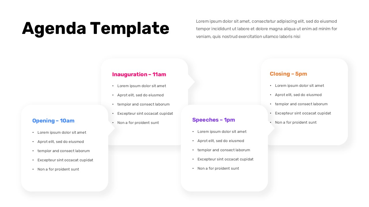 Conference Agenda Template