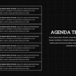 Team Meeting Agenda Template google slides dark