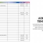 Team Meeting Agenda Template table