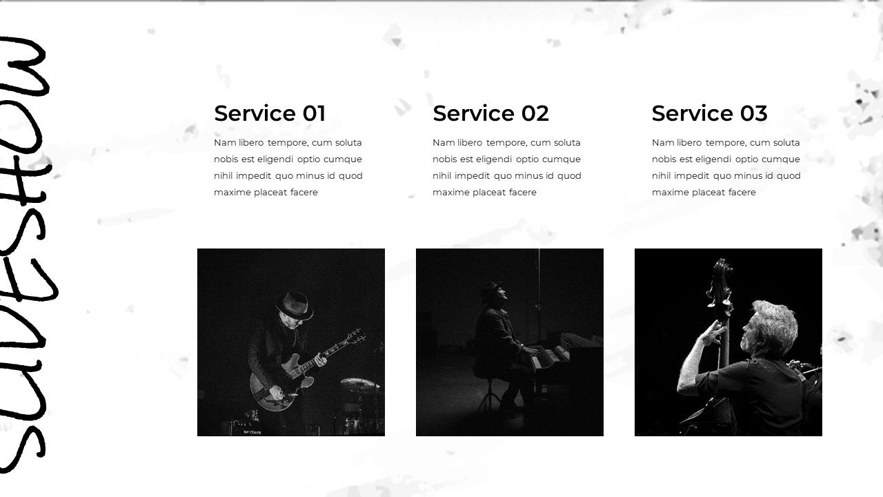 black and white google slides templates