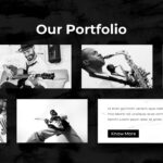 black and white photo gallery template