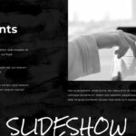 black and white powerpoint template