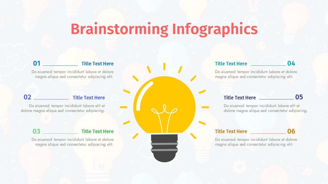 bulb infographics