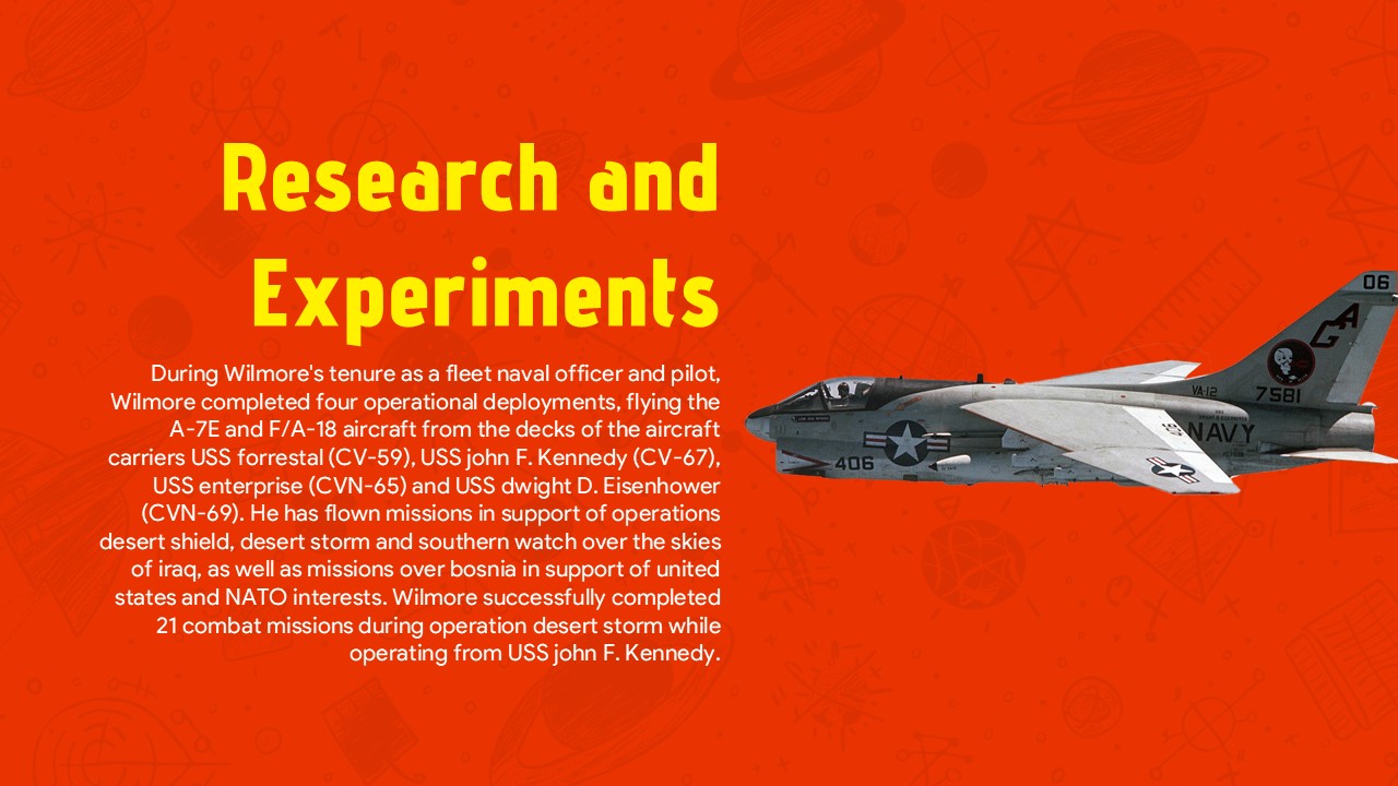 butch wilmore research and experiments