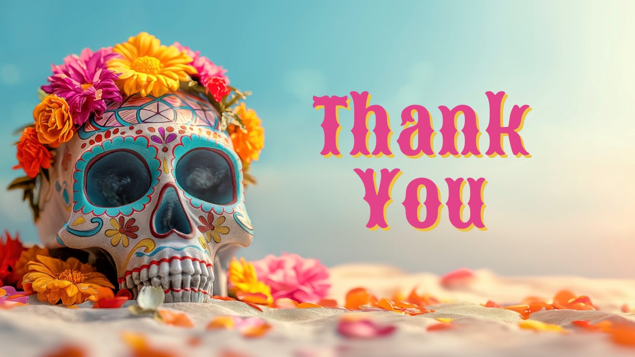 day of dead thank you slide