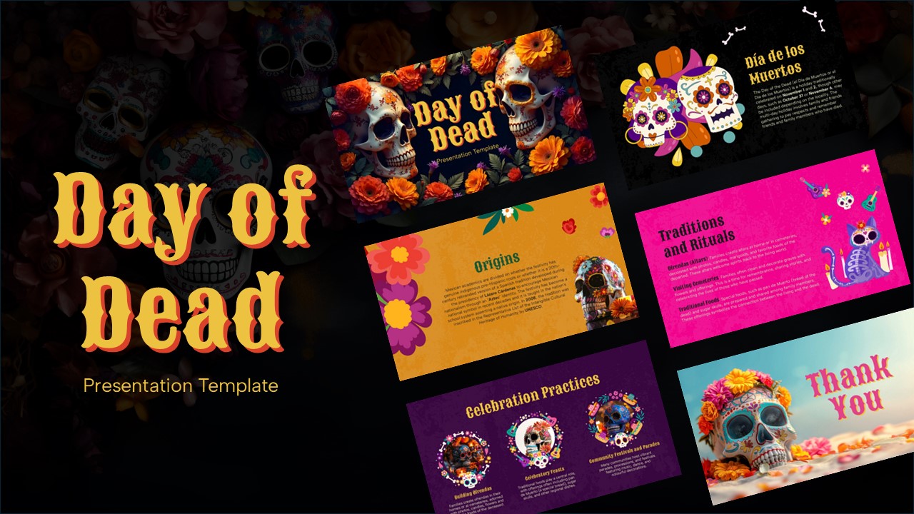 day of dead theme template