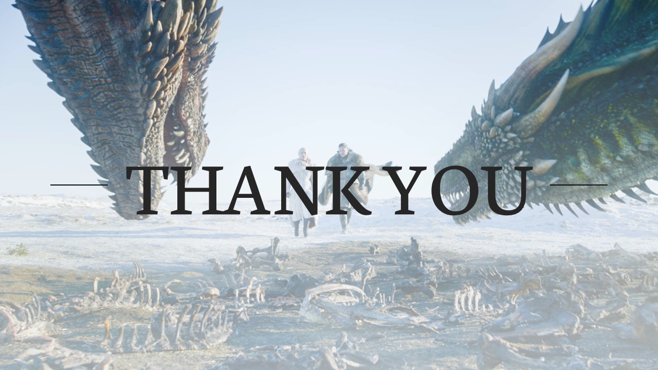 game of thrones theme thank you