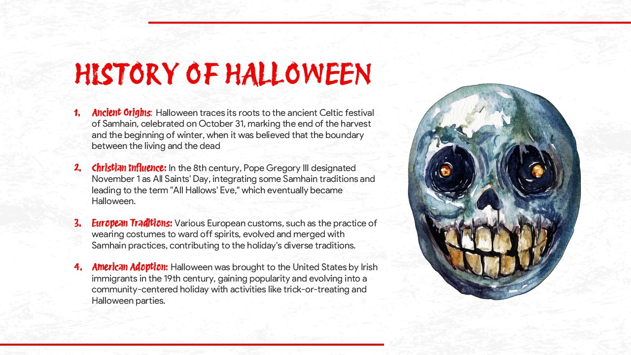 history of halloween